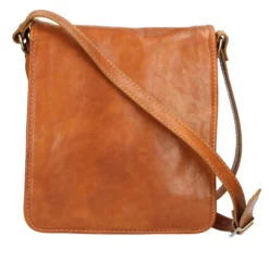 Sacoche Cuir Vachette Cognac " MILANO " -Hexagona Soldes Boutique 00milanotr915cognac 099759000 1620 22022021