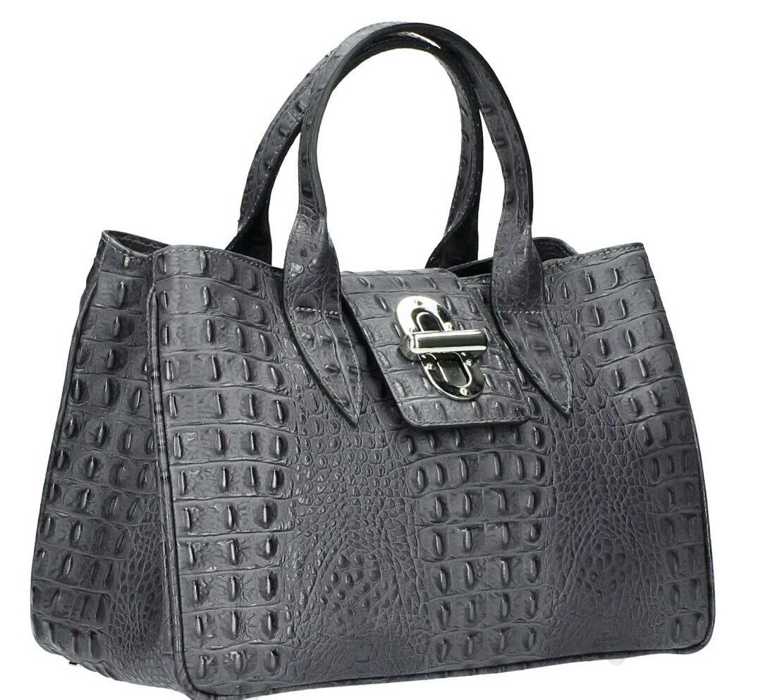 Sac à Main Cuir Fumo " LAURA " 4 Sac à Main Cuir Fumo " LAURA " – Image 2