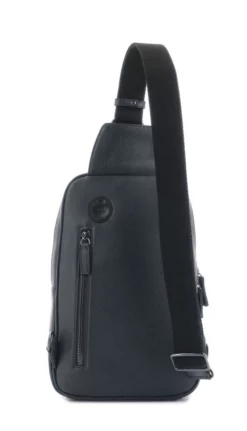 Hexagona Sac à Dos Monobretelle Transformable Cuir Vachette Marine "135724" -Hexagona Soldes Boutique 135724 marine dos 082198400 1748 12102019