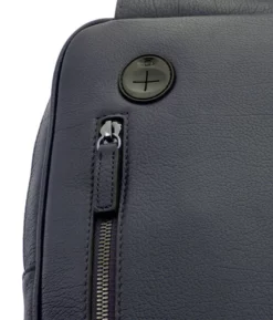 Hexagona Sac à Dos Monobretelle Transformable Cuir Vachette Marine "135724" -Hexagona Soldes Boutique 135724 marine zoom 085043800 1748 12102019