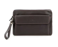 Hexagona Pochette Cuir Vachette Marron " 154194 " 9 Hexagona Pochette Cuir Vachette Marron " 154194 " -Hexagona Soldes Boutique 154194 marron face 001301000 1754 12102019