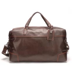 Sac De Voyage Grand Modèle Cuir Plongé Chataigne Orange " 1589-20 " -Hexagona Soldes Boutique 158920 6 065856200 1501 17112022