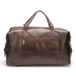 Hexagona Soldes Boutique 13 Sac De Voyage Grand Modèle Cuir Plongé Chataigne Orange " 1589-20 "