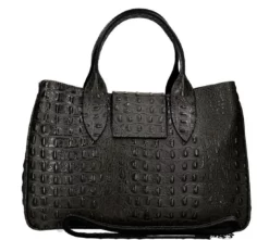 Sac à Main Cuir Noir " LAURA " -Hexagona Soldes Boutique 18laurabm11205nenero2 020562200 1602 14092021
