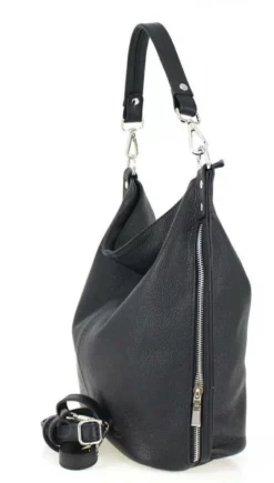 Sac Cuir Femme Noir " LUDMILLA " 7 Sac Cuir Femme Noir " LUDMILLA " -Hexagona Soldes Boutique 18ludmillas7052nenero2 001023700 1646 15102021