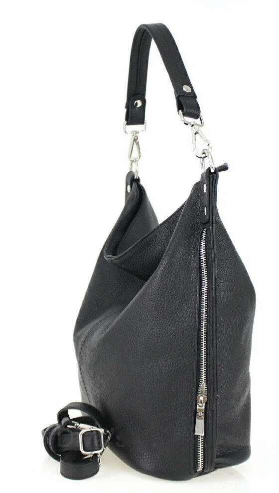 Sac Cuir Femme Noir " LUDMILLA " 4 Sac Cuir Femme Noir " LUDMILLA " – Image 2