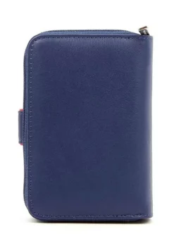 Hexagona Portefeuille En Cuir De Vachette Bleu " 227377 "