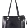 Sac Porté épaule Cuir Vachette Noir "NELLA" -Hexagona Soldes Boutique 29nellasennero 025596300 1448 23022021