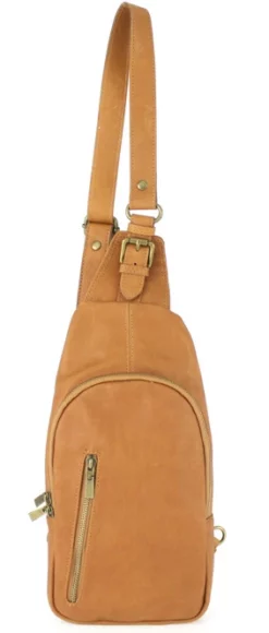Sac Bandoulière Homme Cognac " SAM "