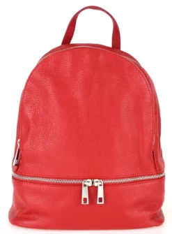 Sac à Dos Cuir Vachette Rouge "ZAIRA" -Hexagona Soldes Boutique 34zairasenrosso 001146800 1606 25022021