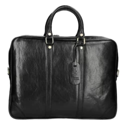 Cartable Cuir Vachette Noir "GAVIN"