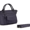 Hexagona Sac Cuir Femme Vachette Marine " 414719 " Porté Main Et épaule -Hexagona Soldes Boutique 414719 bleu nuit biais 045298000 1650 17122019