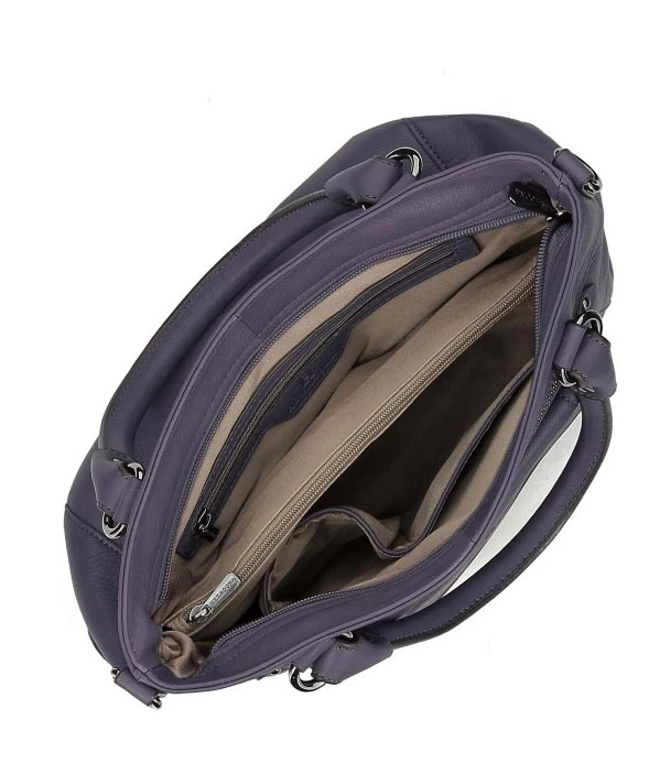 Hexagona Sac Cuir Femme Vachette Marine " 414719 " Porté Main Et épaule 5 Hexagona Sac Cuir Femme Vachette Marine " 414719 " Porté Main Et épaule – Image 3