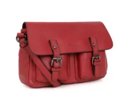 Hexagona Sac Porté Travers Cuir Vachette Carmin " 415366 " -Hexagona Soldes Boutique 415366rougecote 074990200 1751 08062023