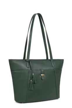 Hexagona Sac Cabas Porté épaule Vachette Sapin " 419989 " -Hexagona Soldes Boutique 419989sapincote 040634200 1128 27092023