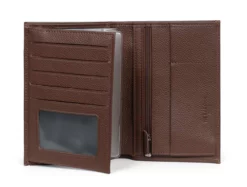 Hexagona Portefeuille Européen En Cuir De Vachette Chocolat " 461013 " -Hexagona Soldes Boutique 461013a92 019928400 1734 30032023
