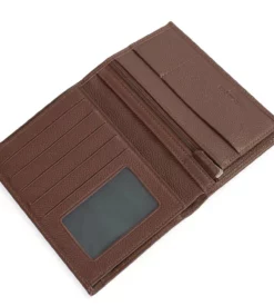 Hexagona Portefeuille Européen En Cuir De Vachette Chocolat " 461013 " -Hexagona Soldes Boutique 461013a94 064065000 1734 30032023