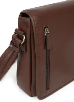 Hexagona Sacoche Cuir Vachette Chocolat " 461326 " -Hexagona Soldes Boutique 461326a94 077243800 1103 04042023