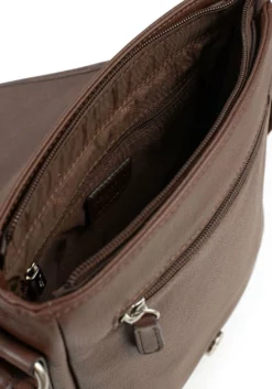 Hexagona Sacoche Cuir Vachette Chocolat " 461326 " -Hexagona Soldes Boutique 461326a95 032967900 1103 04042023