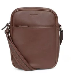 Hexagona Sacoche En Cuir De Vachette Chocolat " 462697 " -Hexagona Soldes Boutique 462697a91 027290900 1103 04042023