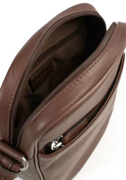 Hexagona Sacoche En Cuir De Vachette Chocolat " 462697 " -Hexagona Soldes Boutique 462697a95 049218400 1103 04042023