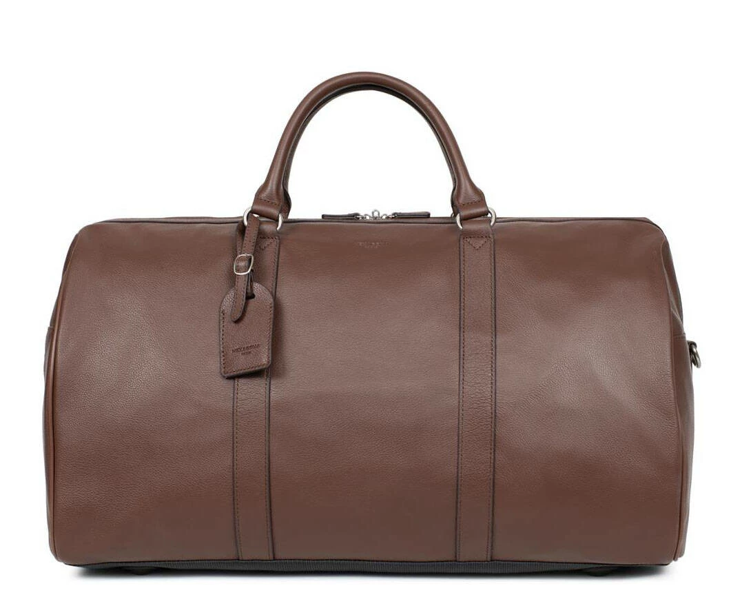 Hexagona Sac De Voyage Cuir Vachette Chocolat " 462966 " 7 Hexagona Sac De Voyage Cuir Vachette Chocolat " 462966 " – Image 5