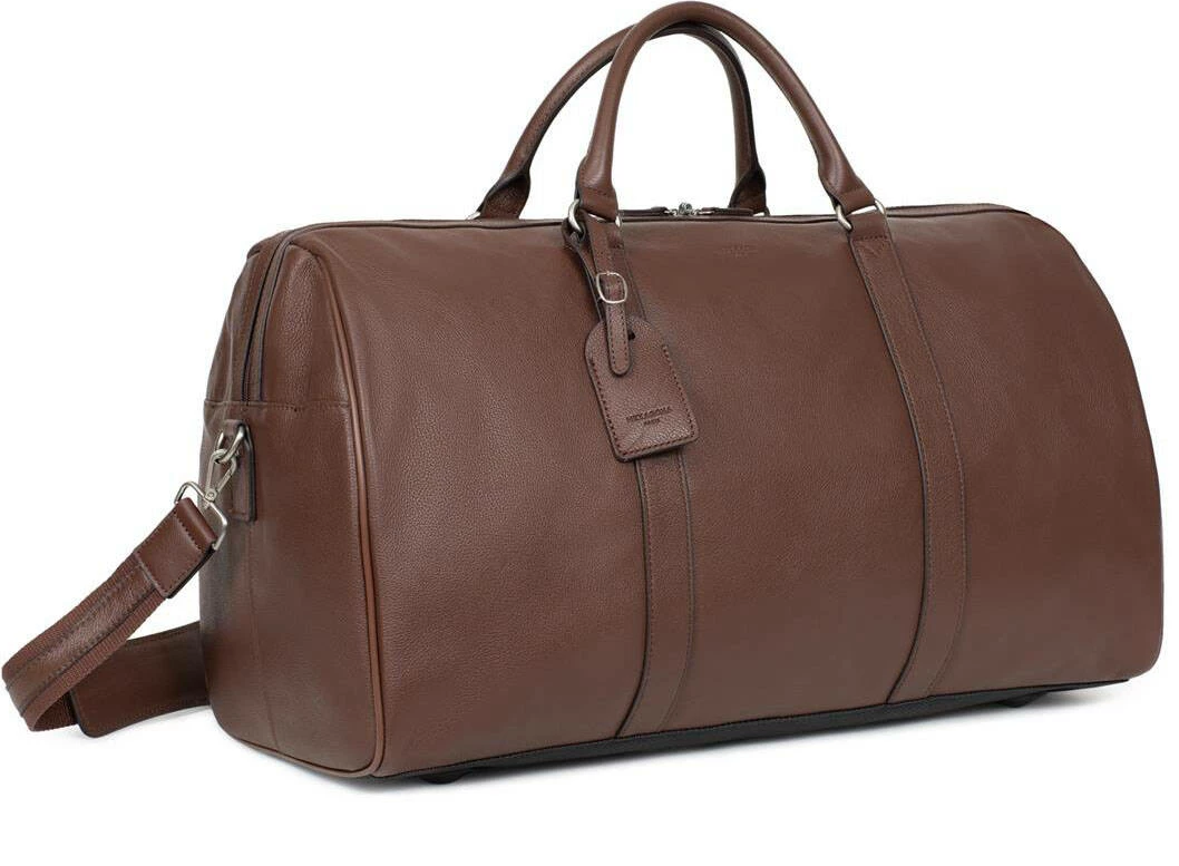 Hexagona Sac De Voyage Cuir Vachette Chocolat " 462966 " 4 Hexagona Sac De Voyage Cuir Vachette Chocolat " 462966 " – Image 2