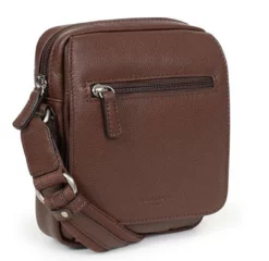 Hexagona Sacoche En Cuir De Vachette Chocolat " 463993 " -Hexagona Soldes Boutique 463993a92 049293200 1103 04042023
