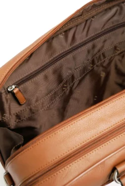 Hexagona Porte Ordinateur Cuir Vachette Tan " 464409 " -Hexagona Soldes Boutique 464409a205 028443300 1103 04042023