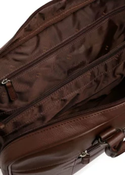 Hexagona Sacoche En Cuir De Vachette Chocolat " 464764 " -Hexagona Soldes Boutique 464764a95 097060400 1103 04042023