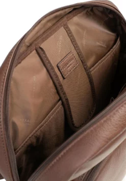 Hexagona Sac à Dos En Cuir De Vachette Chocolat " 465455 " -Hexagona Soldes Boutique 465455a95 078177600 1103 04042023