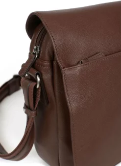 Hexagona Gibecière A4 En Cuir De Vachette Avec Poche Tablette Chocolat " 466184 " -Hexagona Soldes Boutique 466184a94 015648800 1103 04042023