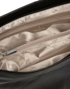 Hexagona Besace Cuir De Vachette Grainé Noir " 466565 " -Hexagona Soldes Boutique 46656501005 083706400 1141 03032022