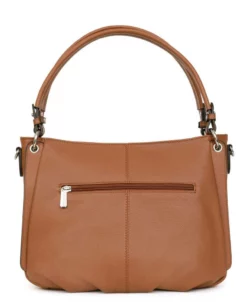 Hexagona Besace Cuir De Vachette Grainé Tan " 466565 " -Hexagona Soldes Boutique 466565a203 024858600 1141 03032022