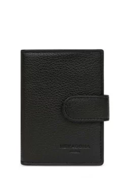 Hexagona Porte Cartes Cuir Vachette Noir " 467254 " -Hexagona Soldes Boutique 46725401001 069817100 1801 20032023