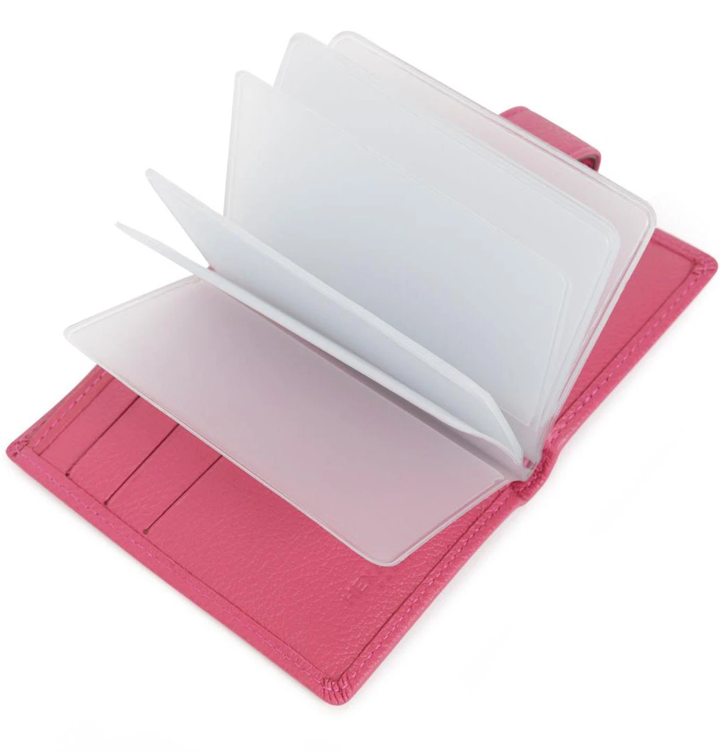 Hexagona Porte Cartes Cuir Vachette Fushia " 467254 " 5 Hexagona Porte Cartes Cuir Vachette Fushia " 467254 " – Image 3