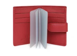 Hexagona Porte Cartes Cuir Vachette Rouge " 467254 "