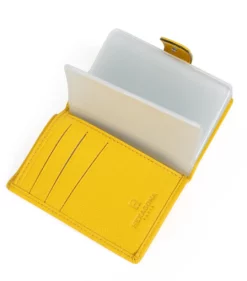 Hexagona Porte Cartes Cuir Vachette Jaune " 467254 " -Hexagona Soldes Boutique 46725490004 069637000 1625 14062022