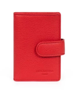 Hexagona Porte Cartes Cuir Vachette Fraise " 467254 " -Hexagona Soldes Boutique 467254a231 015014700 1625 14062022