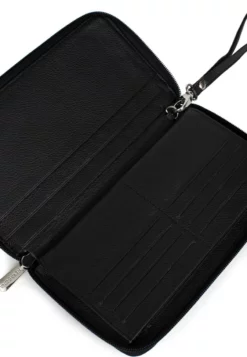 Hexagona Porte Carte/billet En Cuir De Vachette Noir " 467487 " -Hexagona Soldes Boutique 46748701004 080205200 1801 20032023