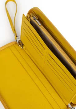 Hexagona Porte Carte/billet En Cuir De Vachette Jaune " 467487 " -Hexagona Soldes Boutique 46748790005 095524400 1801 20032023
