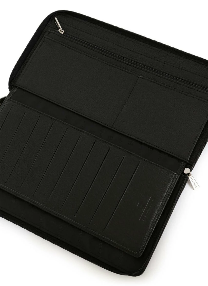 Hexagona Porte Monnaie/billet Gd Format Cuir Vachette Noir " 467600 " 5 Hexagona Porte Monnaie/billet Gd Format Cuir Vachette Noir " 467600 " – Image 3