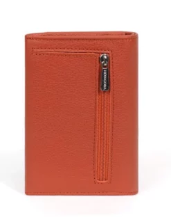 Hexagona Portefeuille Cuir Vachette Orange " 467627 " -Hexagona Soldes Boutique 46762717003 085882600 1625 14062022