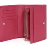 Hexagona Portefeuille Cuir Vachette Fushia " 467627 "