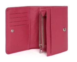 Hexagona Soldes Boutique 35 Hexagona Portefeuille Cuir Vachette Fushia " 467627 "