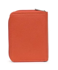 Hexagona Soldes Boutique 56 Hexagona Portefeuille 1 Volet Cuir Vachette Orange " 468322 "