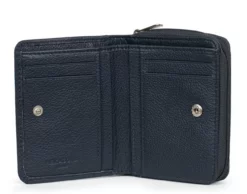 Hexagona Portefeuille 1 Volet Cuir Vachette Marine " 468322 " -Hexagona Soldes Boutique 46832221002 050390200 1630 18092023