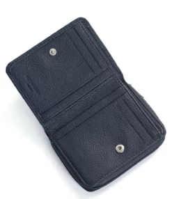 Hexagona Portefeuille 1 Volet Cuir Vachette Marine " 468322 " -Hexagona Soldes Boutique 46832221004 007775400 1630 18092023