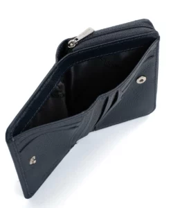 Hexagona Portefeuille 1 Volet Cuir Vachette Marine " 468322 " -Hexagona Soldes Boutique 46832221006 053372200 1630 18092023