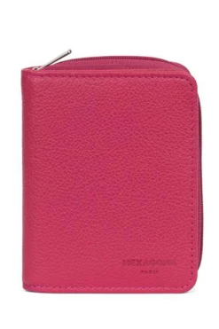 Hexagona Portefeuille 1 Volet Cuir Vachette Fushia " 468322 " -Hexagona Soldes Boutique 46832230001 042797700 1630 18092023